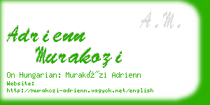 adrienn murakozi business card